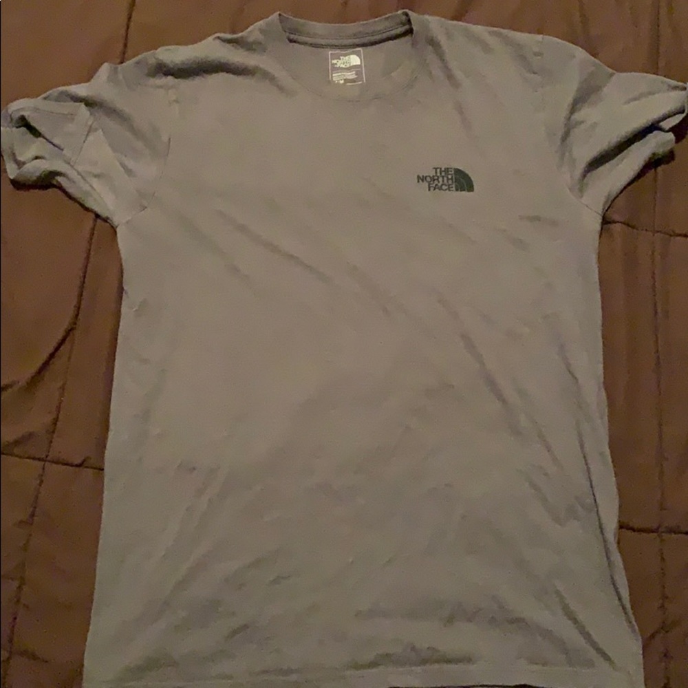 Medium Gray and Black North Face T-shirt
